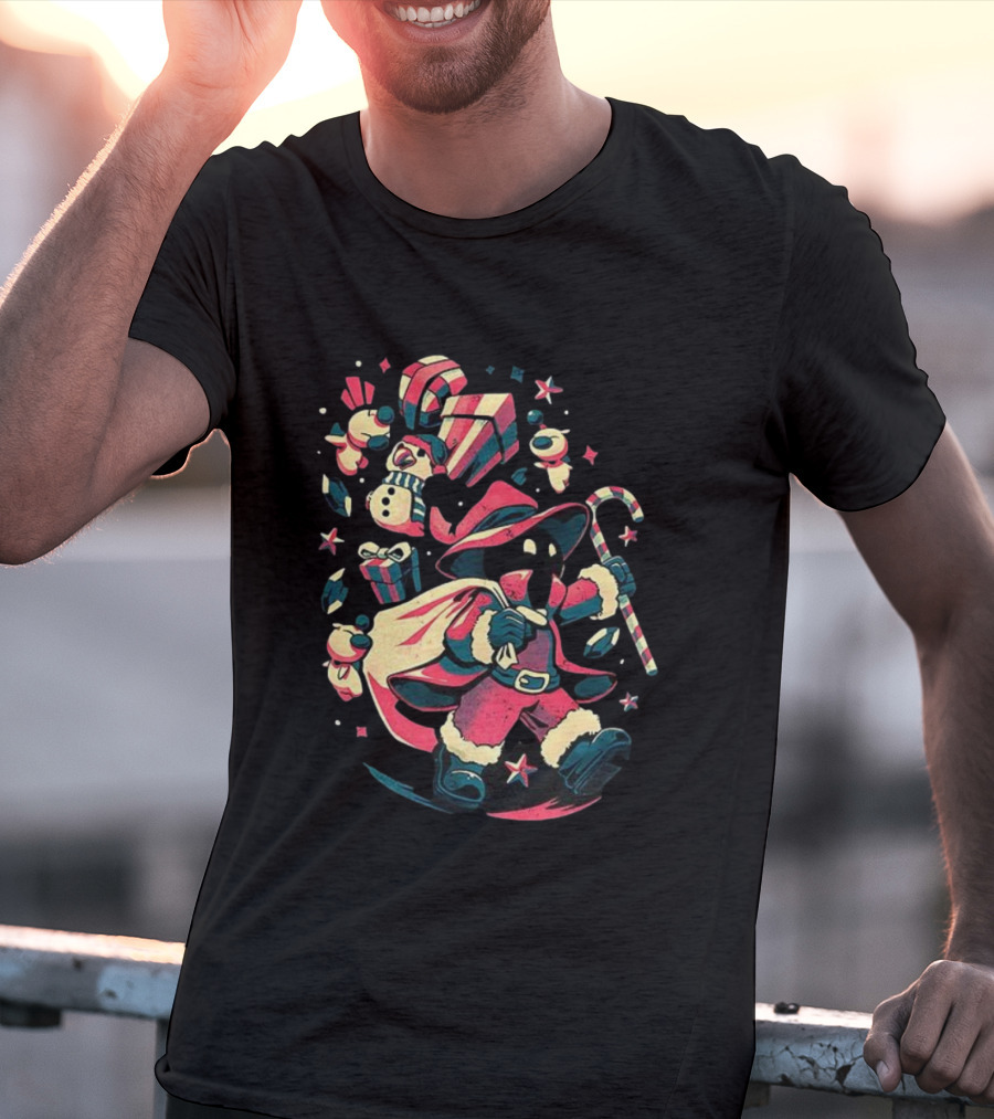 Vivi Ornitier Final Fantasy Jingle Spell Christmas Magic T-Shirt