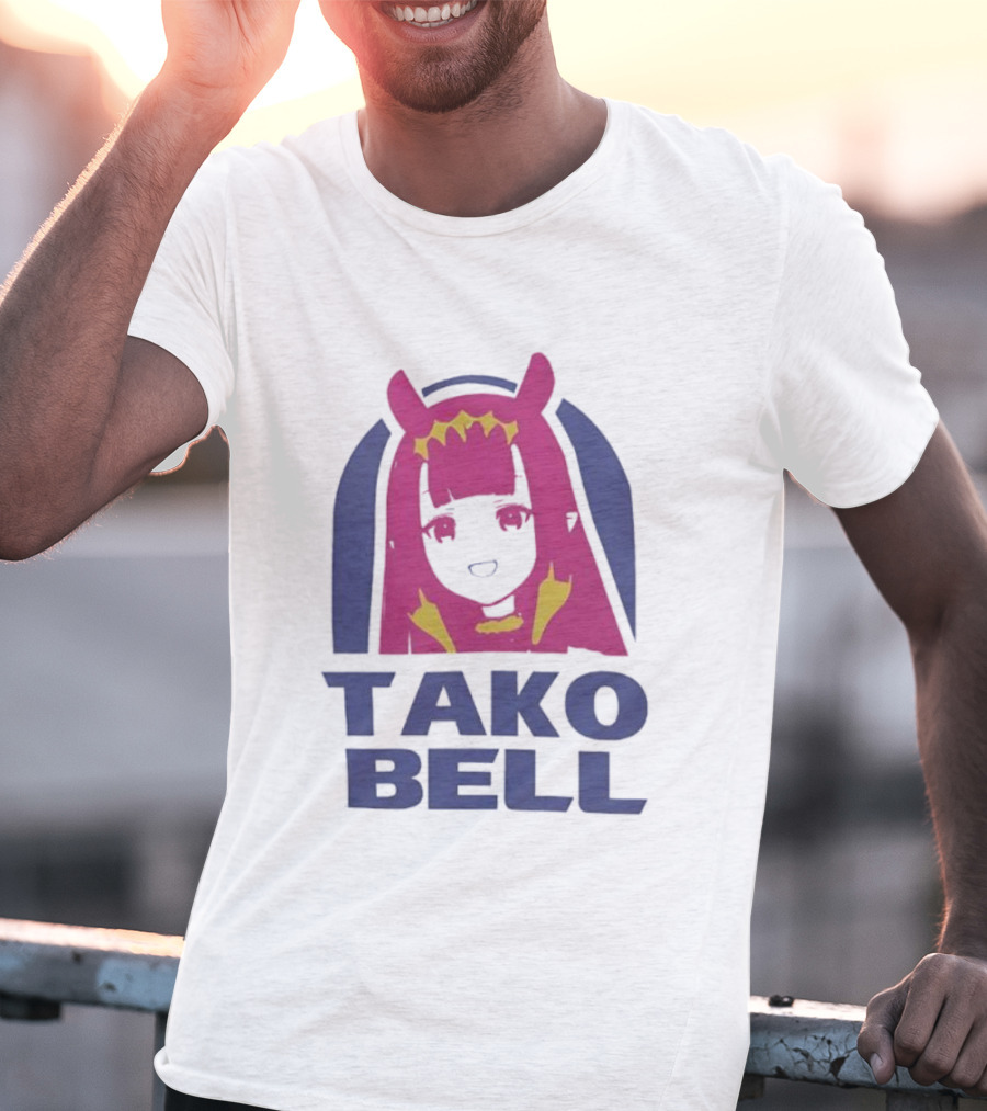 Hololive En Ina Tako Bell Logo Parody T-Shirt