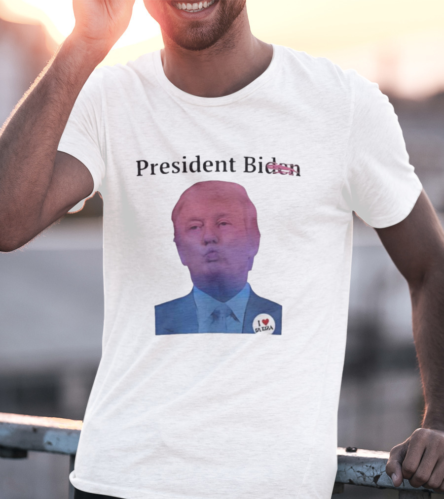 President Bi Den Trump I Love Leda T-Shirt