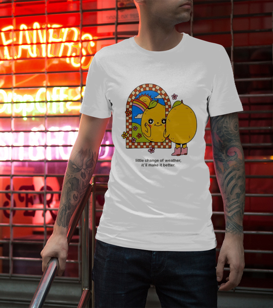 Maren Morris Lemon Little Change Of Weather Sunflower Mirror Boots T-Shirt