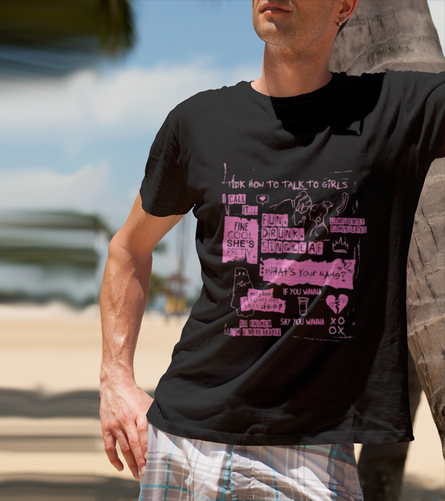 Beth McCarthy IDK How To Talk To Girls Heartbreak Sketch XOXO T-Shirt