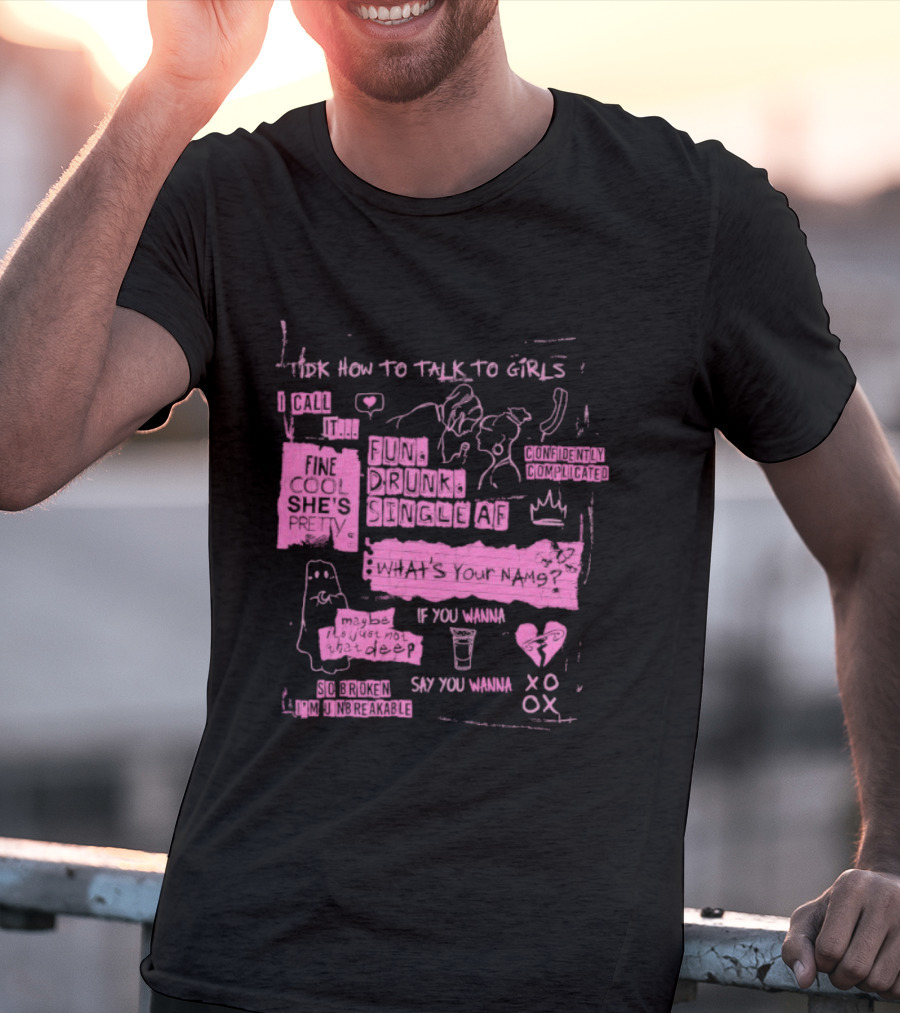 Beth McCarthy IDK How To Talk To Girls Heartbreak Sketch XOXO T-Shirt