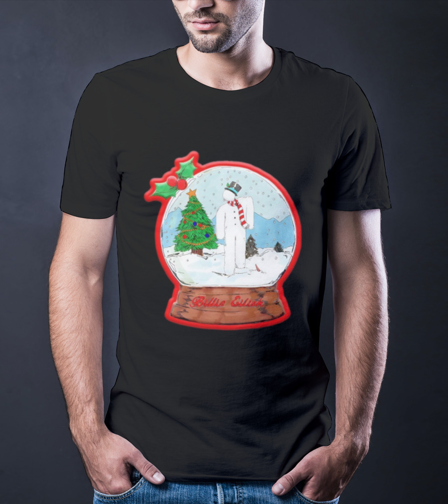 Billie Eilish Blohsh Christmas Snowglobe Ornament T-Shirt