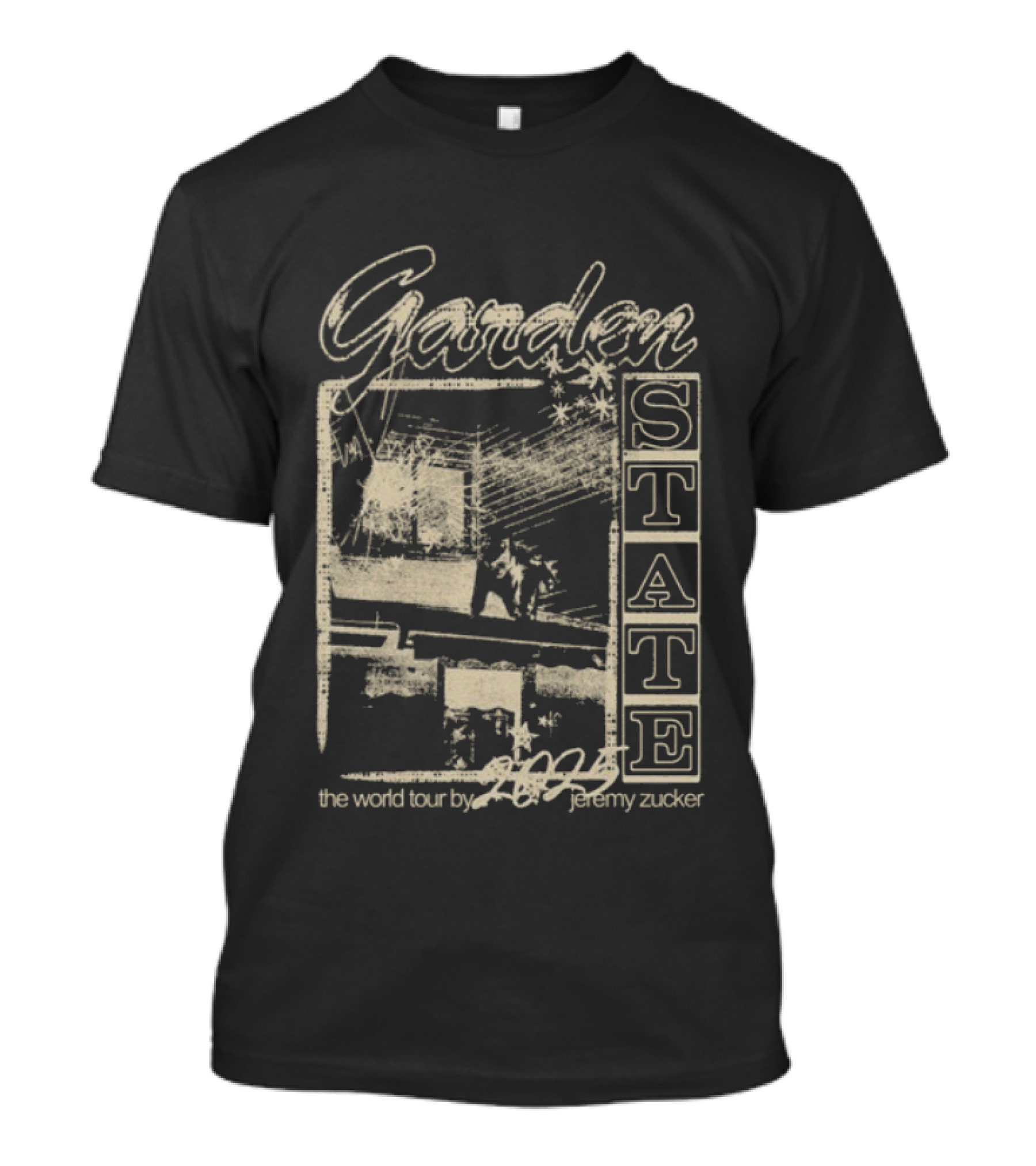 Garden State 2025 Jeremy Zucker World Tour Dates Photo T-Shirt
