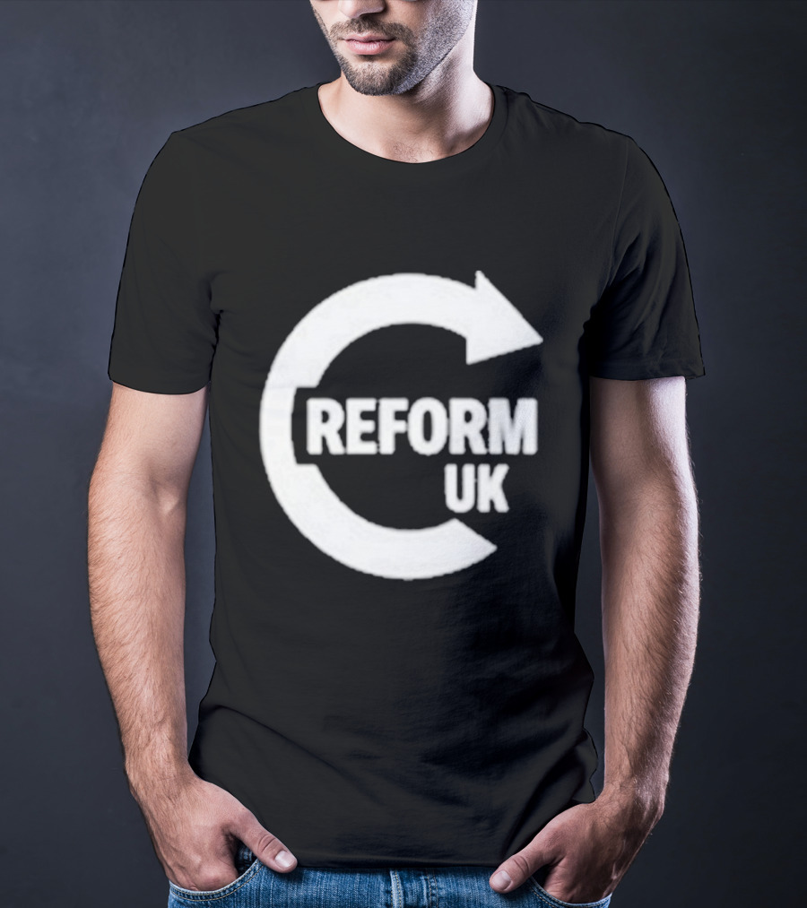 Reform UK Paul Doyle Political Symbol Arrow Circular Icon T-Shirt