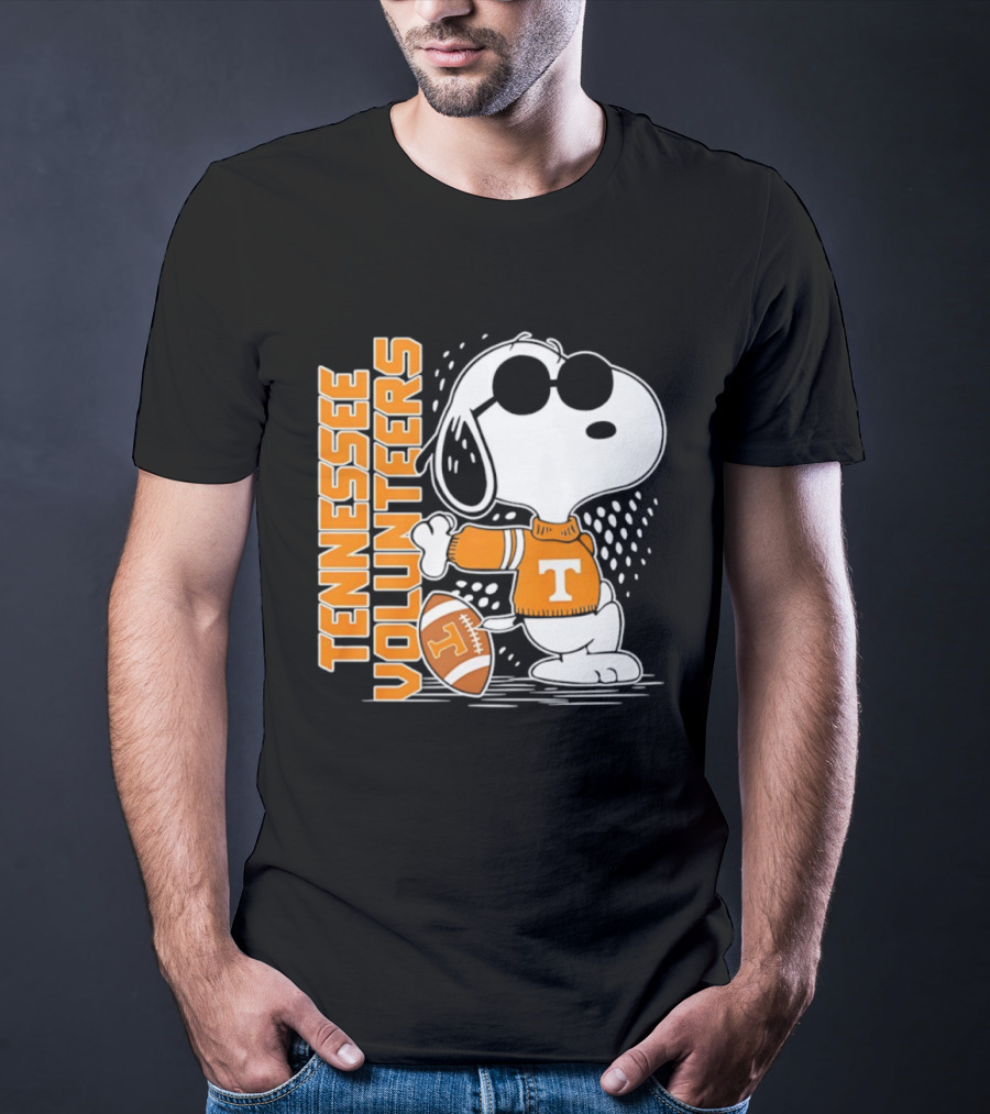Snoopy Joe Cool Tennessee Volunteers Football Merchandise T-Shirt