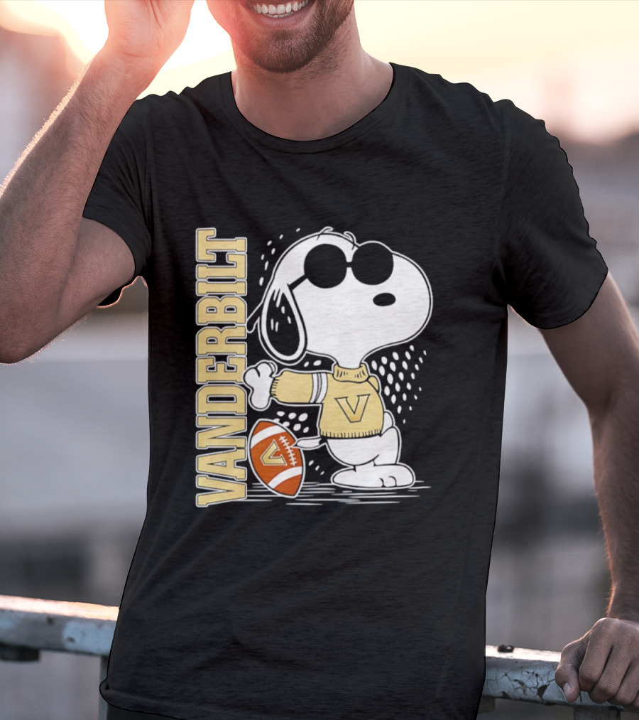 Snoopy Joe Cool Vanderbilt Commodores Football Merchandise Ornament T-Shirt