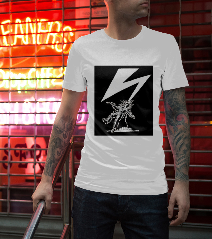 Krime Babylon Lightning Bolt Struck Punk Figures Compilation T-Shirt