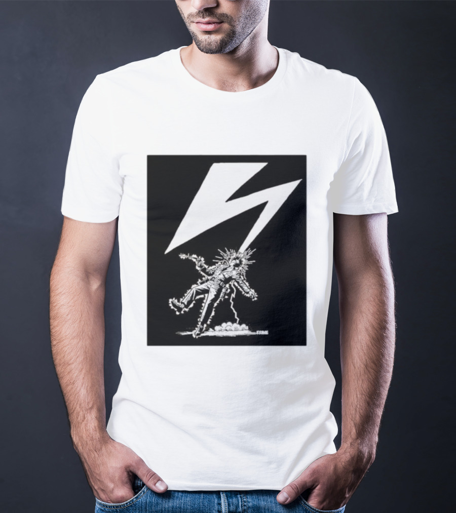 Krime Babylon Lightning Bolt Struck Punk Figures Compilation T-Shirt