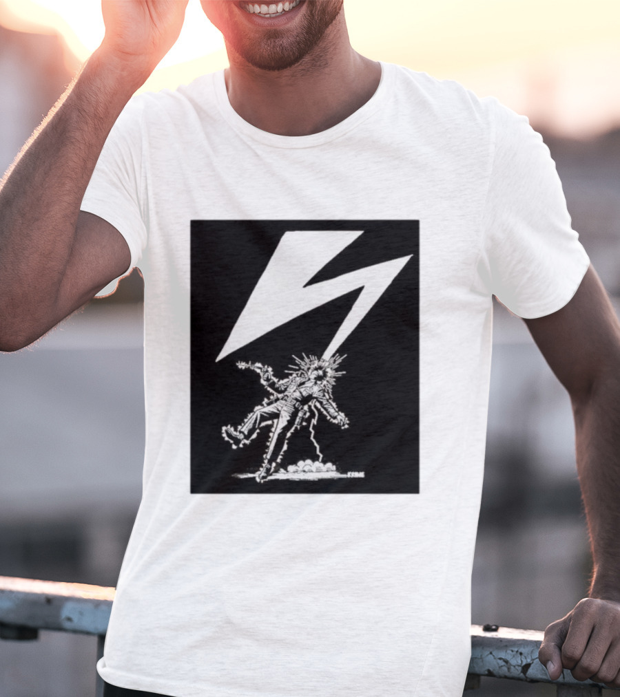 Krime Babylon Lightning Bolt Struck Punk Figures Compilation T-Shirt