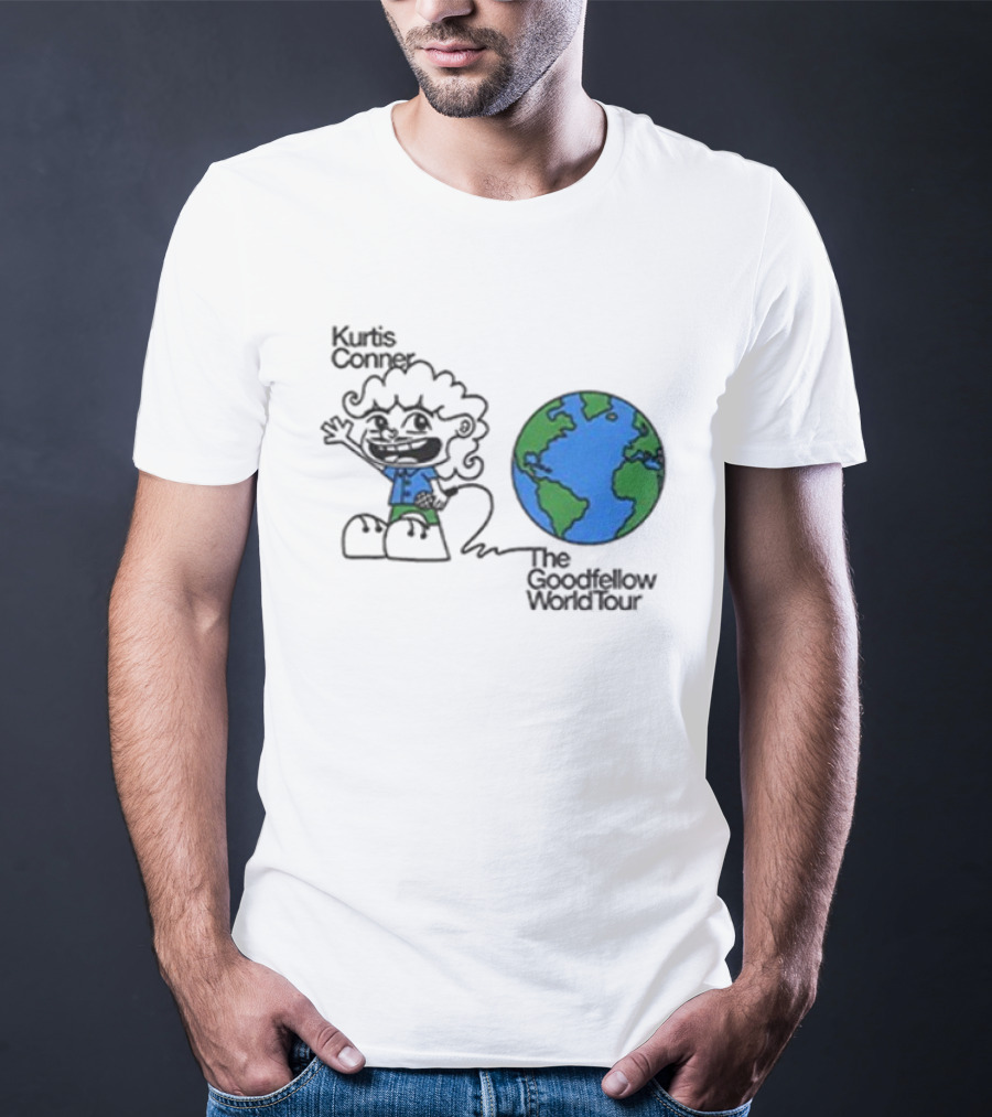 Kurtis Conner The Goodfellow World Tour 2025 Earth Character Illustration T-Shirt