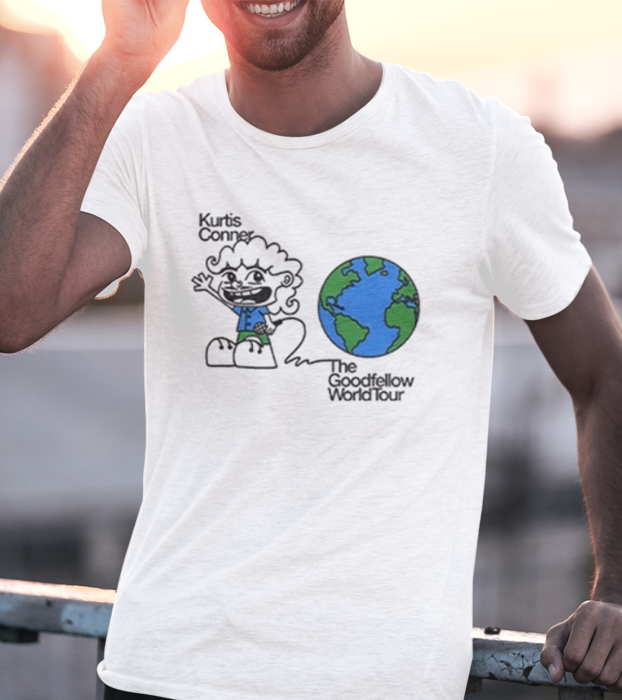 Kurtis Conner The Goodfellow World Tour 2025 Earth Character Illustration T-Shirt