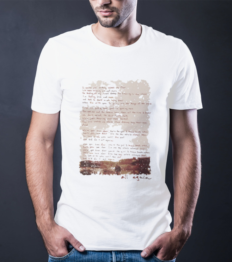 Charles Wesley Godwin Lyrics All Again Vintage Rustic Style T-Shirt