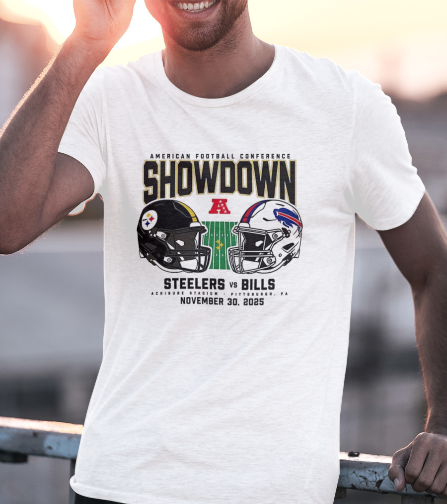 Steelers Vs Bills NFL Showdown November 30 2025 T-Shirt
