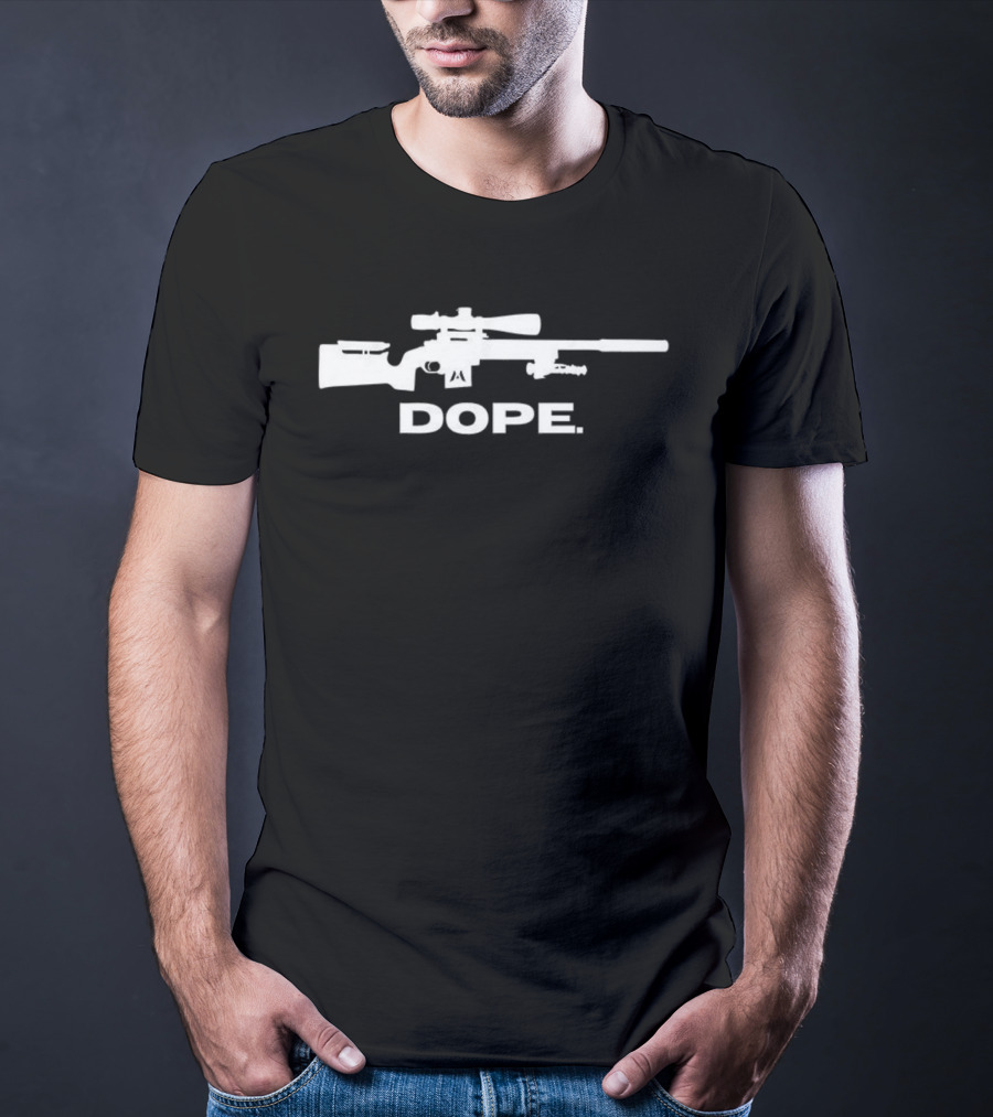 Sniper Rifle Dope Tactical Gun Statement T-Shirt