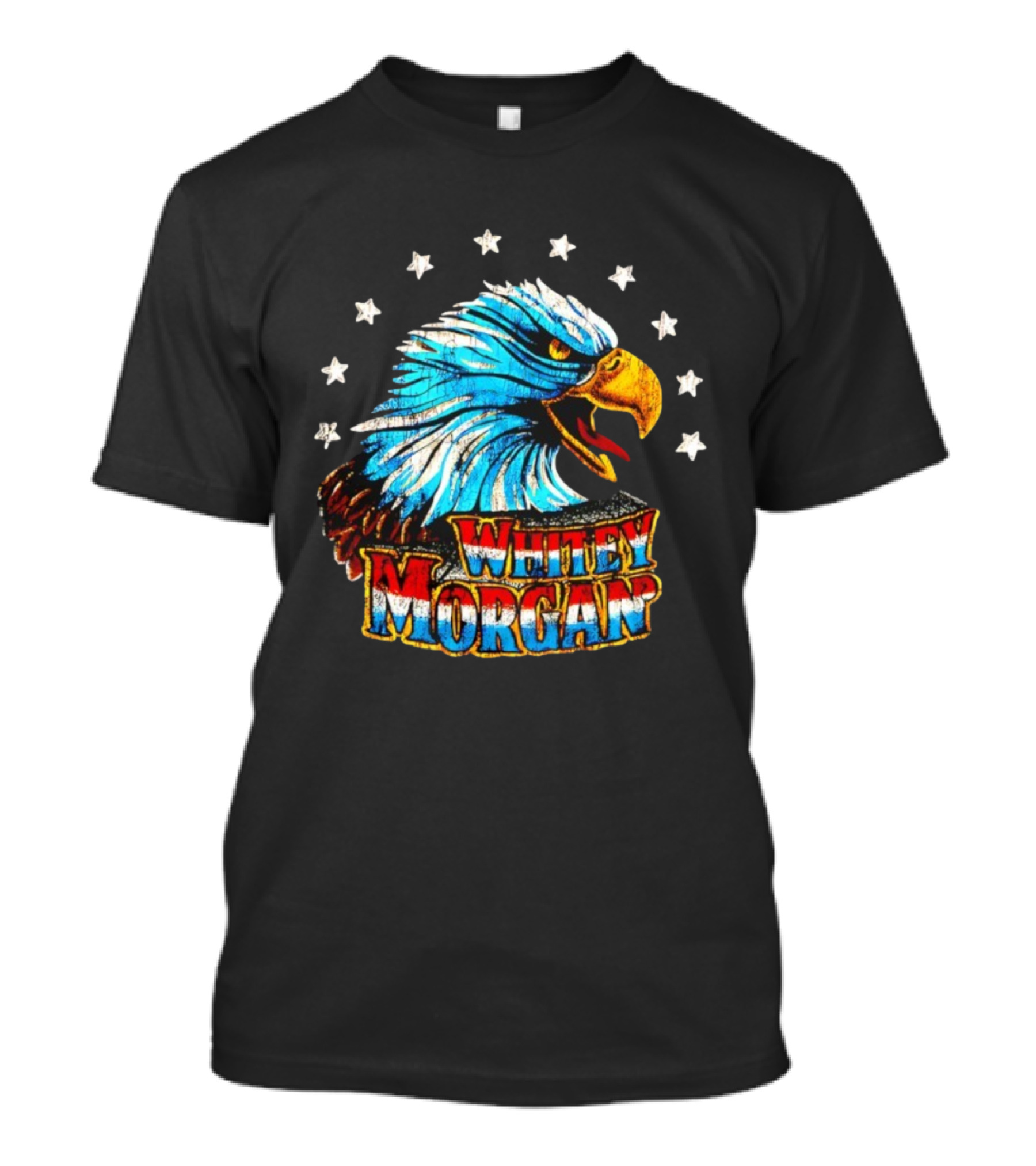 Whitey Morgan Screamin’ Eagle Stars Patriotic Style T-Shirt