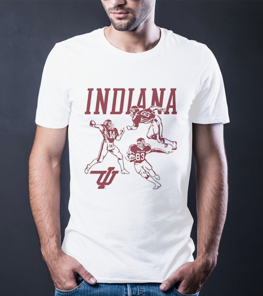 Indiana Football 1983 Players IU 14 85 83 T-Shirt