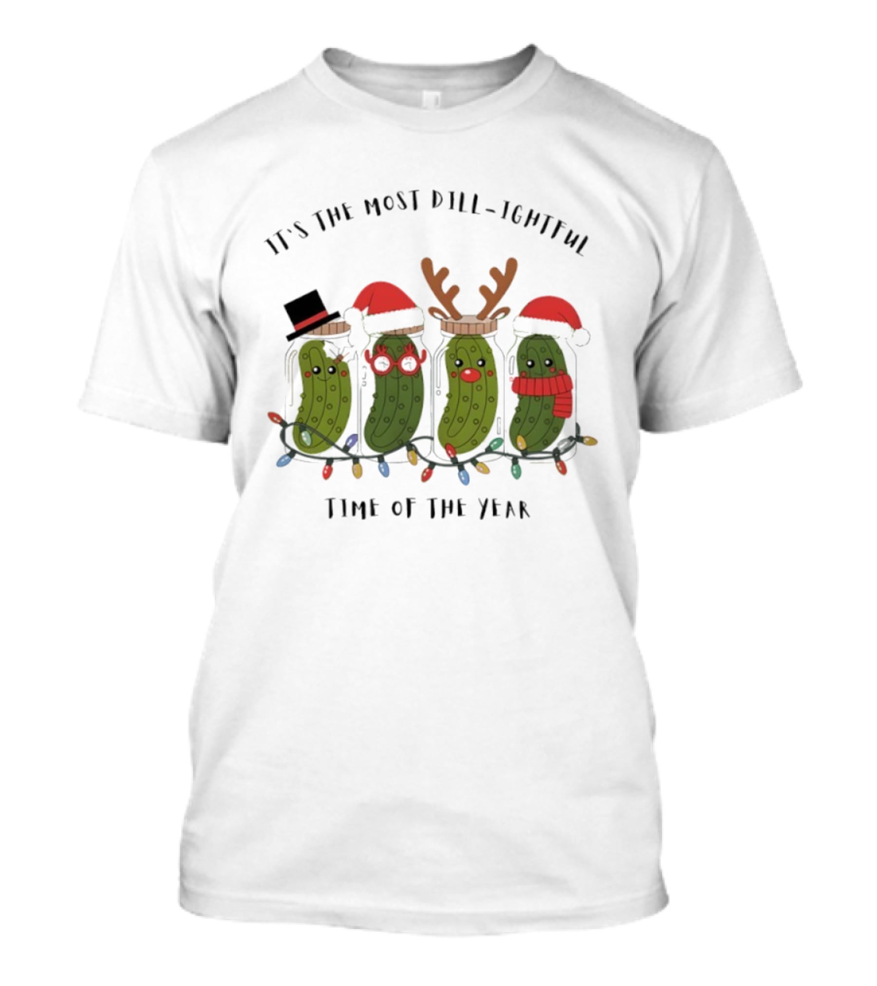 It's The Most Dill-ightful Time Of The Year Pickle Ornament Holiday Humor T-Shirt