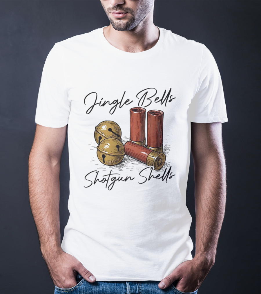 Jingle Bells Shotgun Shells Christmas T-Shirt