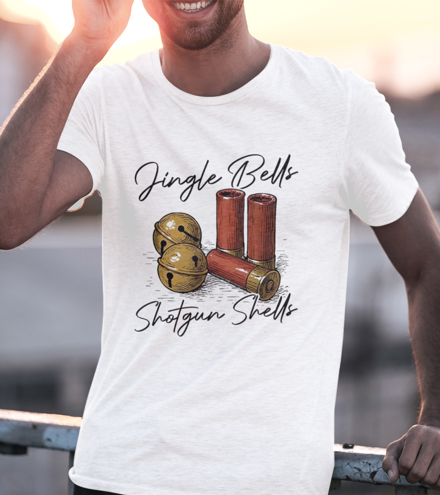Jingle Bells Shotgun Shells Christmas T-Shirt
