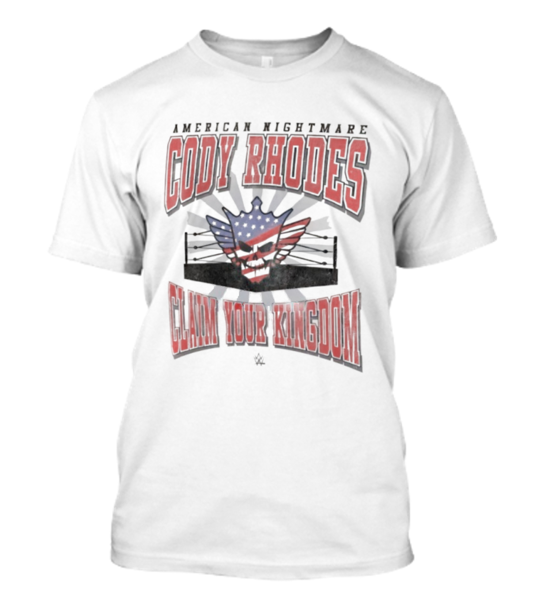 American Nightmare Cody Rhodes Claim Your Kingdom Wrestling Ring American Flag T-Shirt