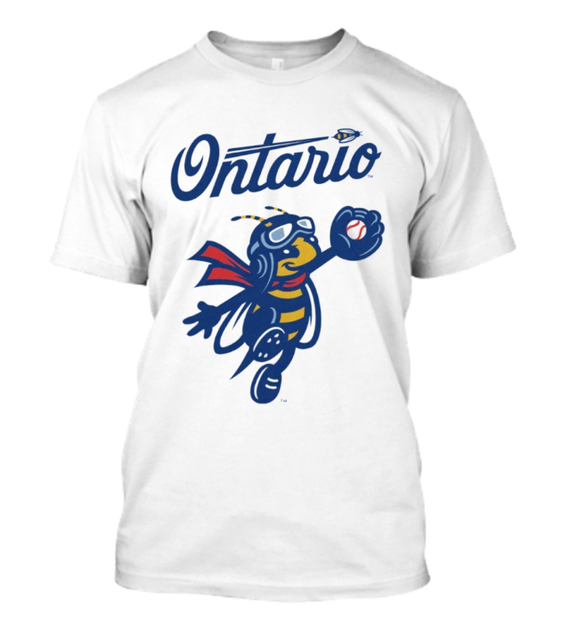 Ontario Buzzers Bee Mascot With Stylish Script And Flying Design T-Shirt