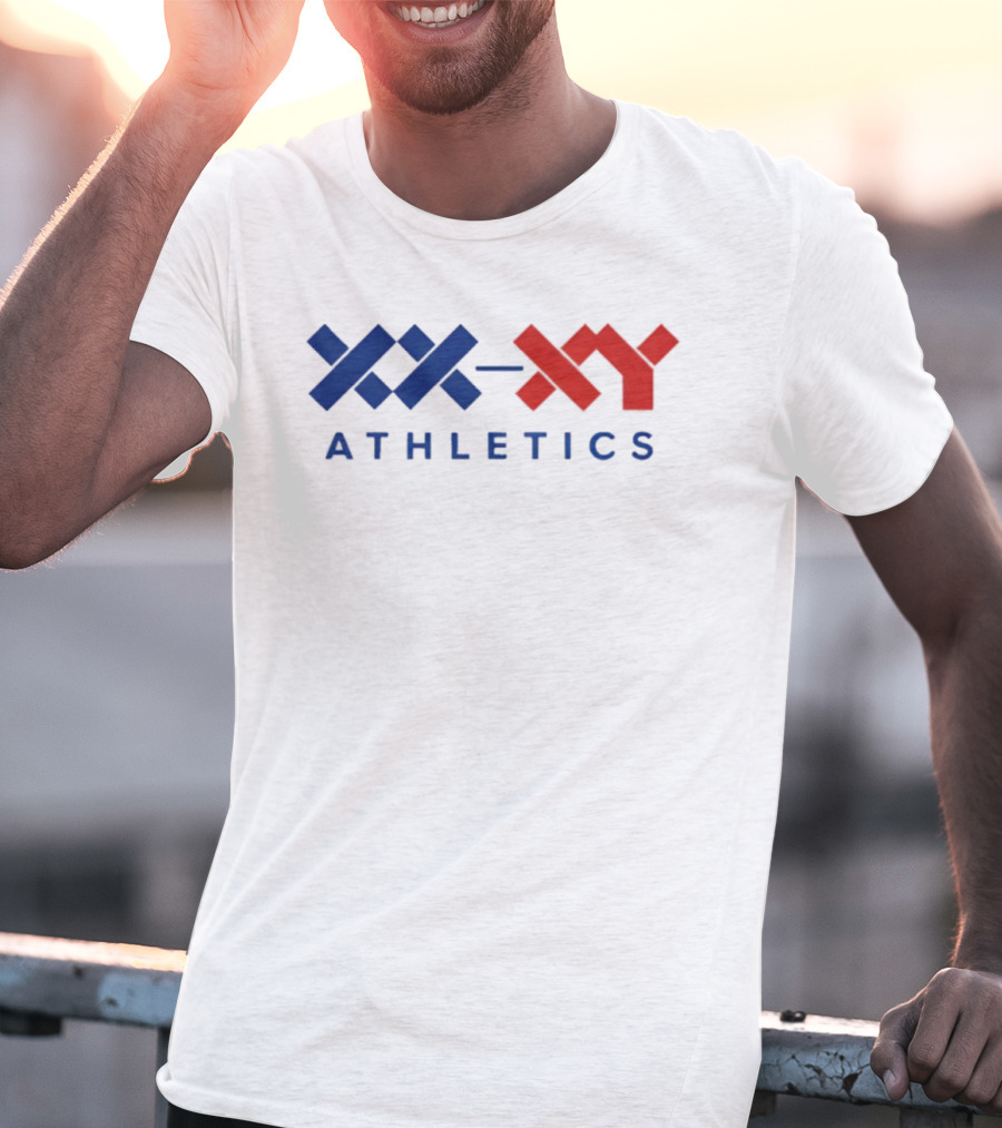 XX XY Athletics Riley Gaines Husband Theres Only Two Genders T-Shirt