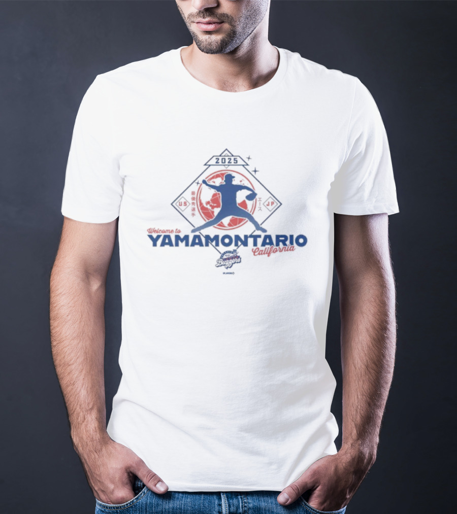 Welcome To Yamamontario California 2025 US JP Baseball Silhouette T-Shirt