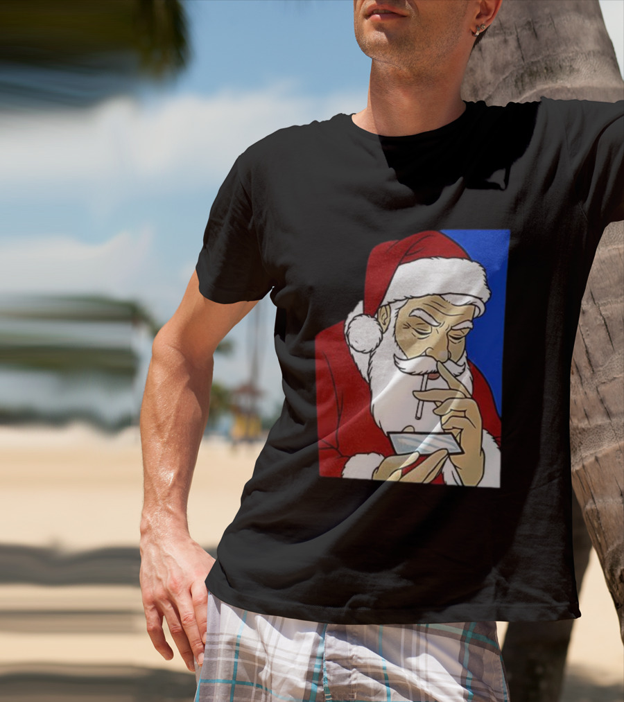 Coke Santa Naughty List Christmas Meme T-Shirt