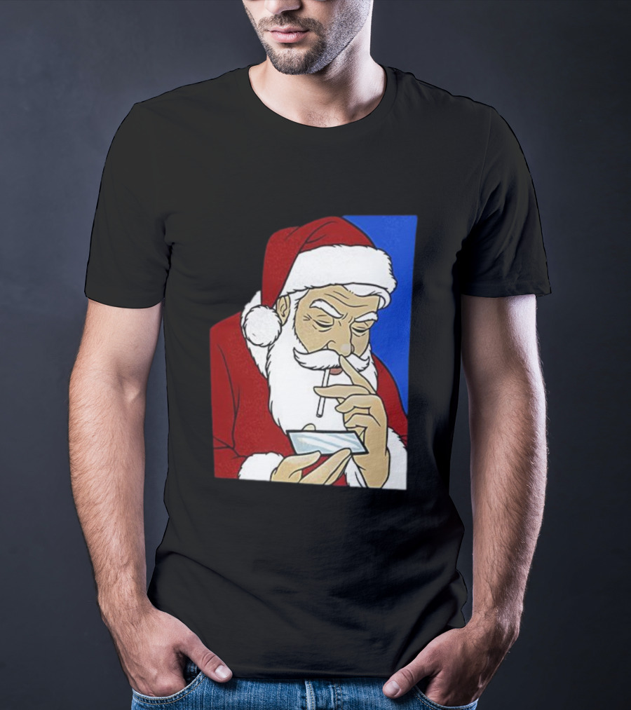 Coke Santa Naughty List Christmas Meme T-Shirt