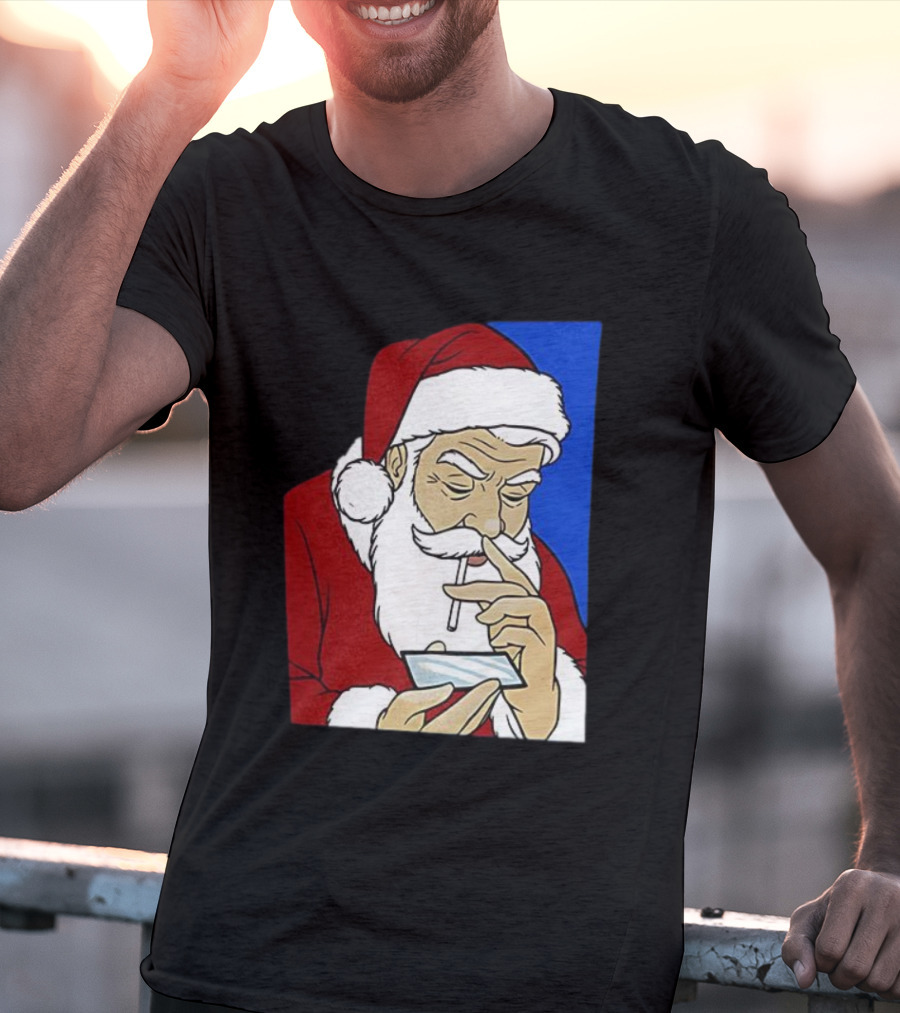 Coke Santa Naughty List Christmas Meme T-Shirt