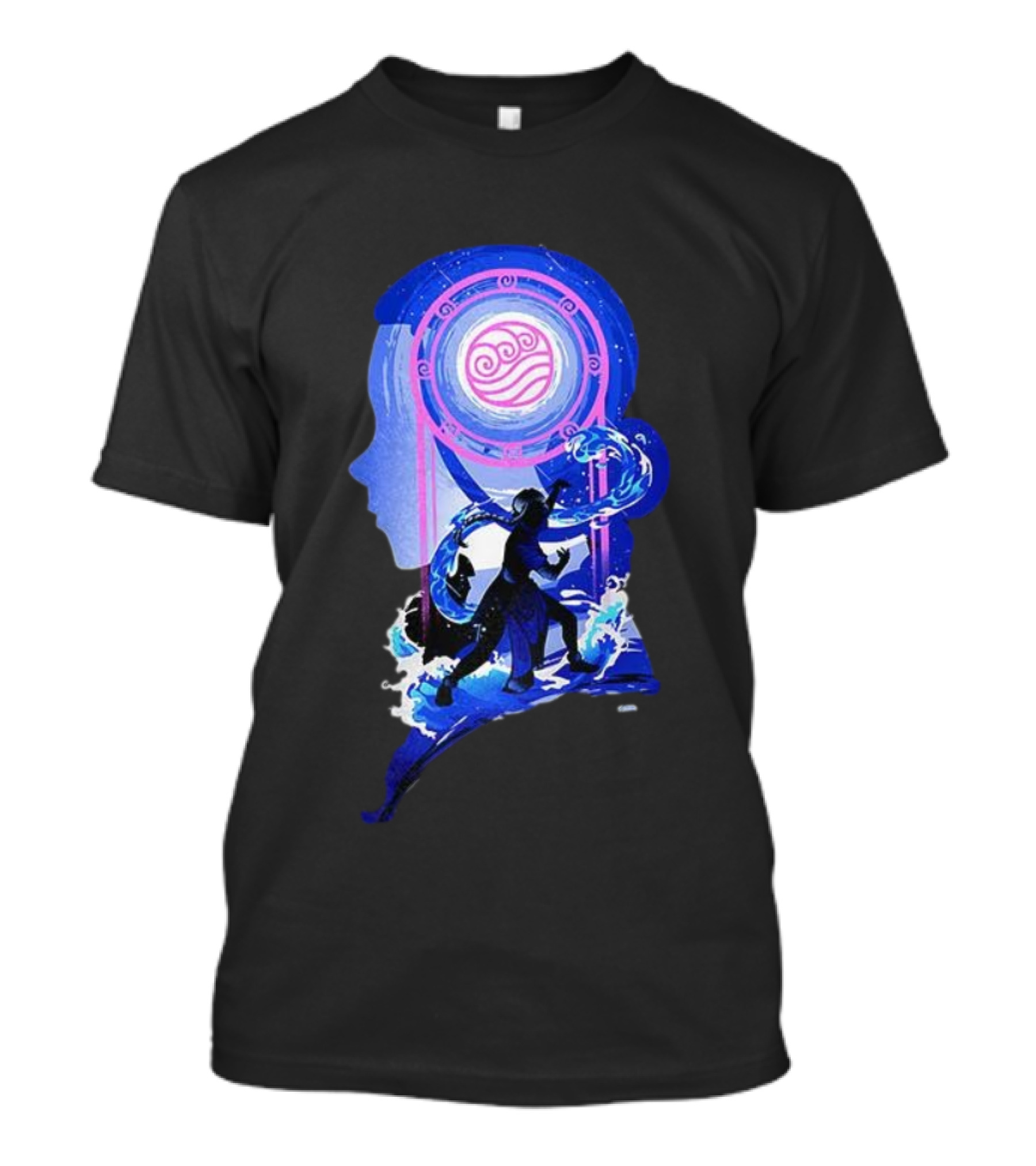 Katara Waterbending Avatar The Last Airbender Elements Silhouette T-Shirt