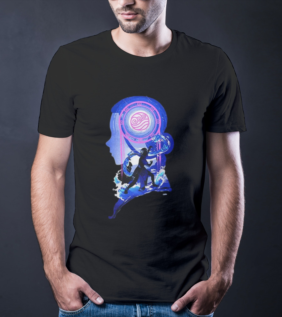 Katara Waterbending Avatar The Last Airbender Elements Silhouette T-Shirt