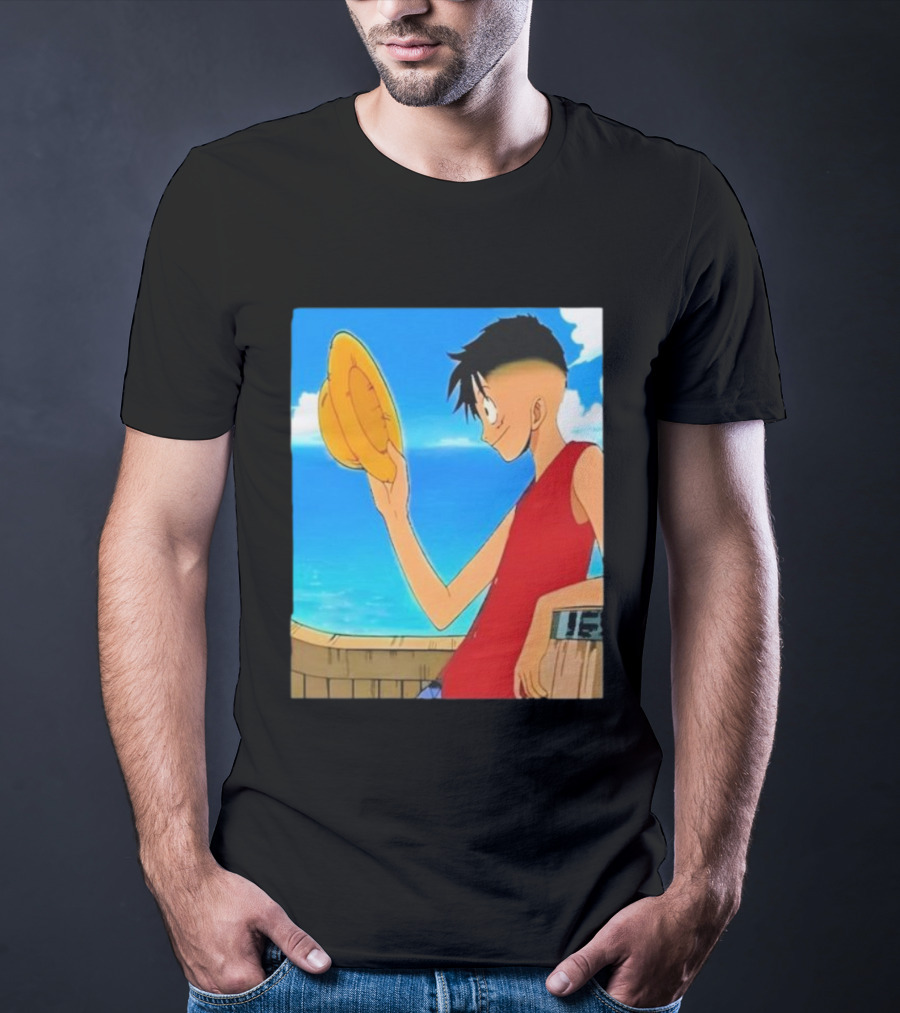 Monkey D Luffy Unique Haircut Straw Hat Pirate Style T-Shirt