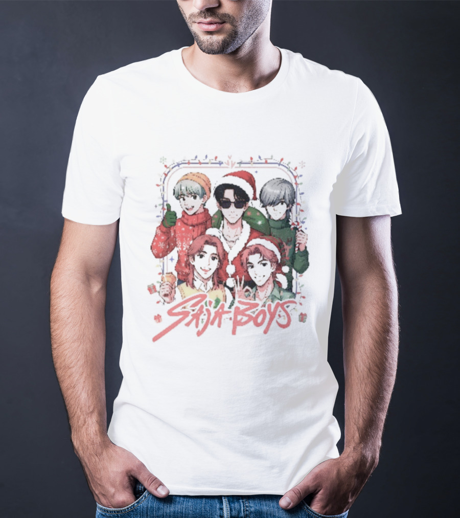 Saja Boys Christmas Lights Family Gathering T-Shirt