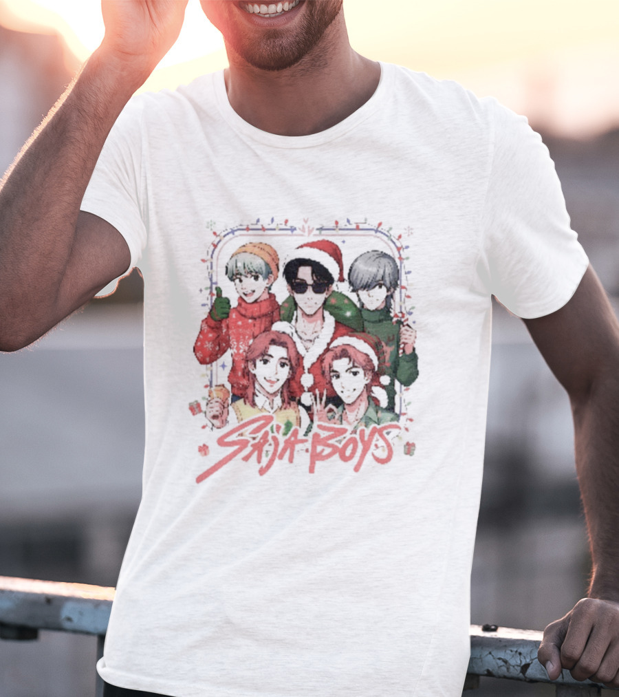 Saja Boys Christmas Lights Family Gathering T-Shirt