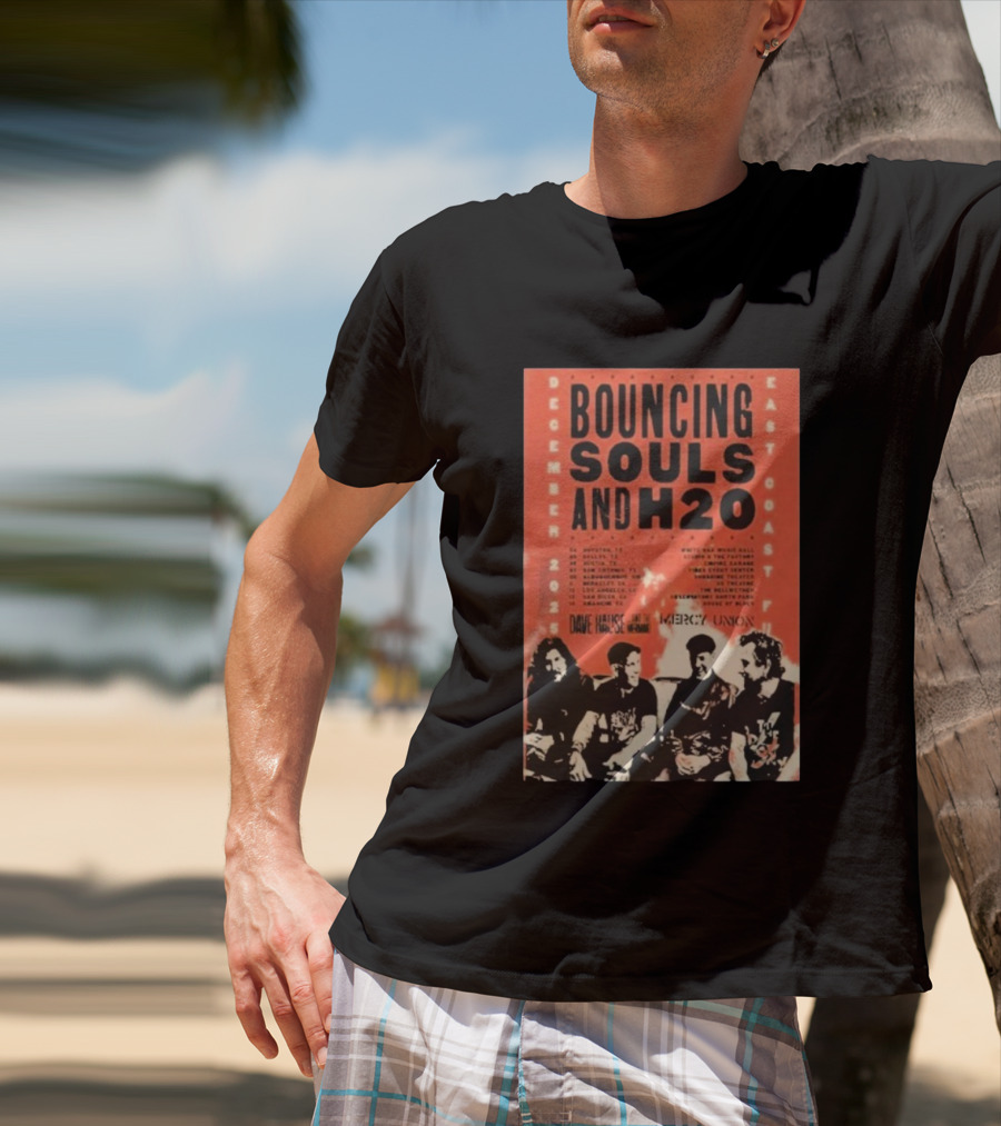 Bouncing Souls H2O December 2025 East Coast Tour Dave Hause Mercy Union Concert Dates T-Shirt