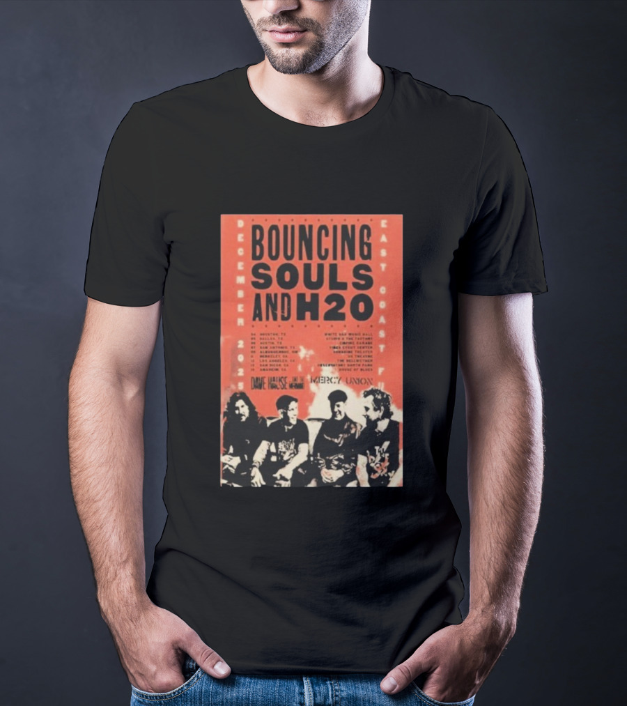 Bouncing Souls H2O December 2025 East Coast Tour Dave Hause Mercy Union Concert Dates T-Shirt