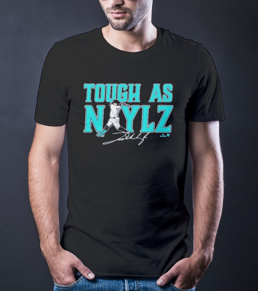 Tough As Naylz Baseball Player Mariners Theme T-Shirt
