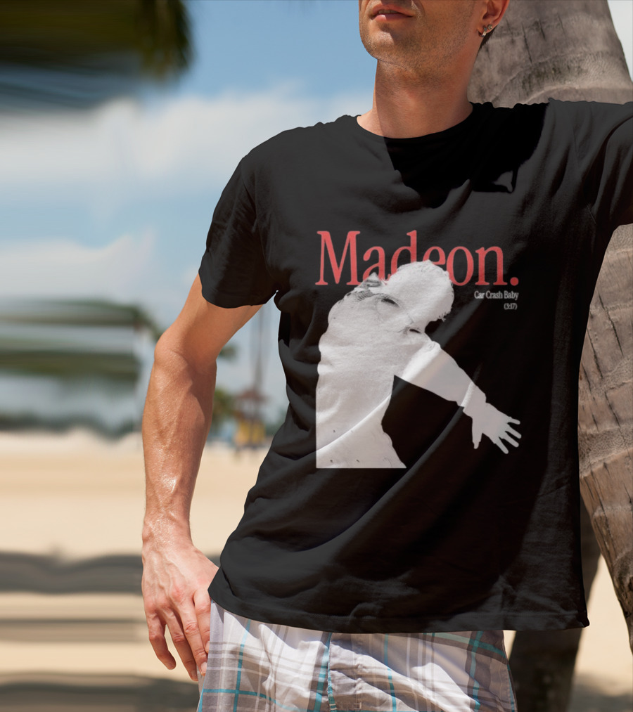 Madeon Car Crash Baby 607 White Silhouette T-Shirt