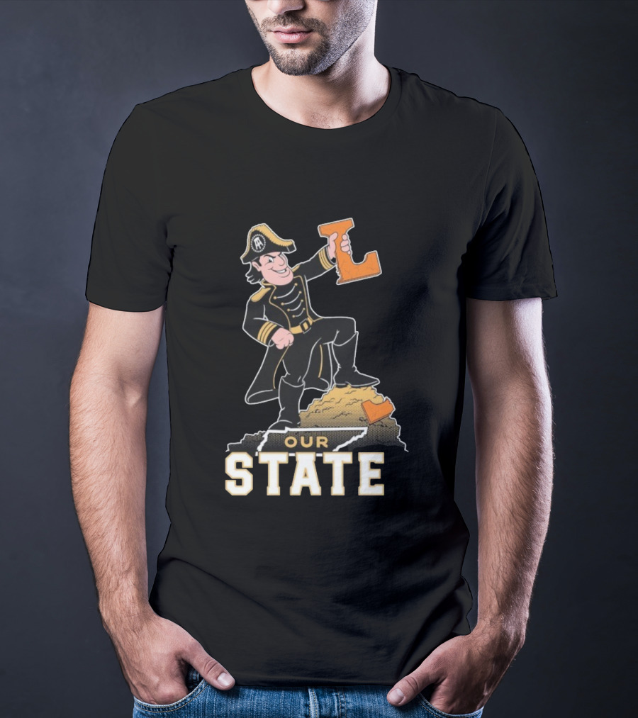Vanderbilt Commodores Mascot Holding L Our State T-Shirt