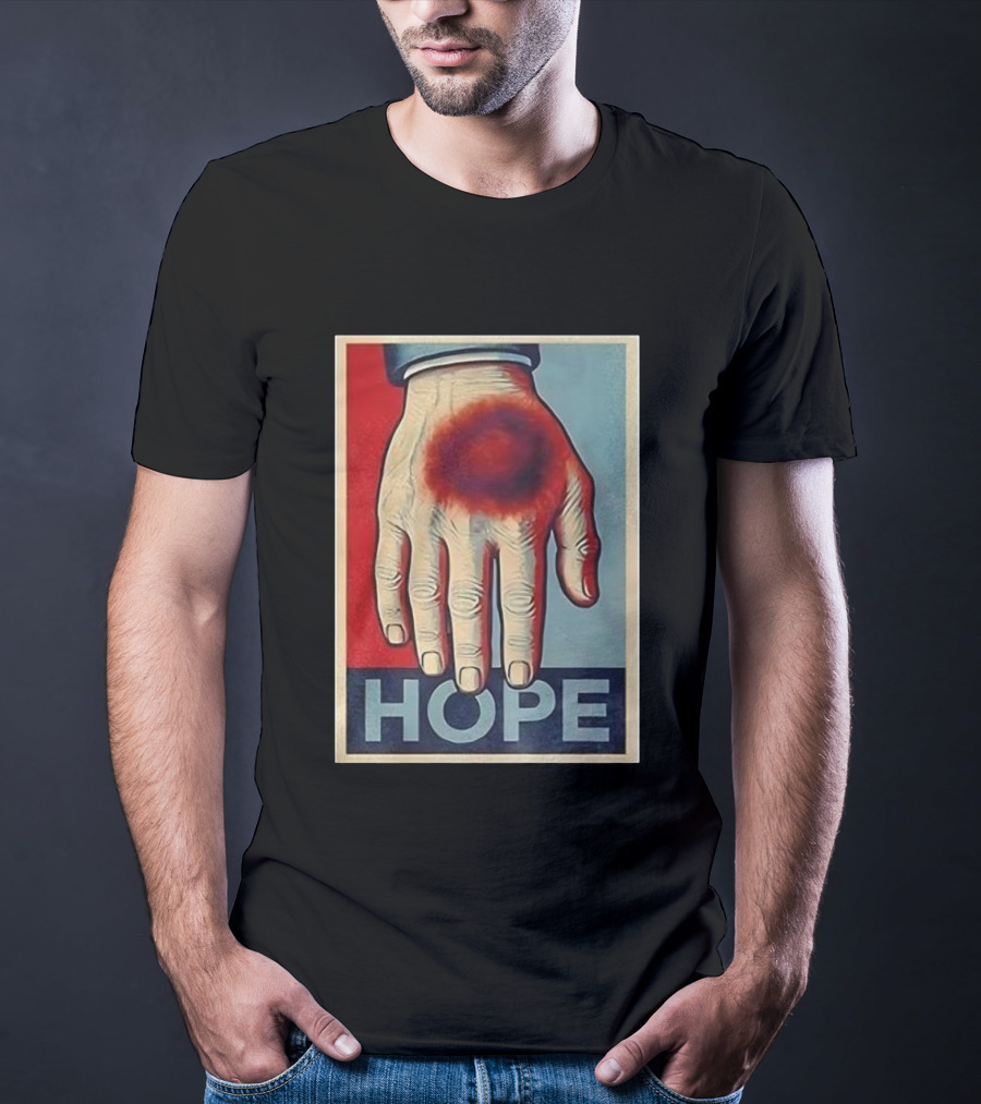 Donald Trump Bruised Hand Hope Style Artwork T-Shirt