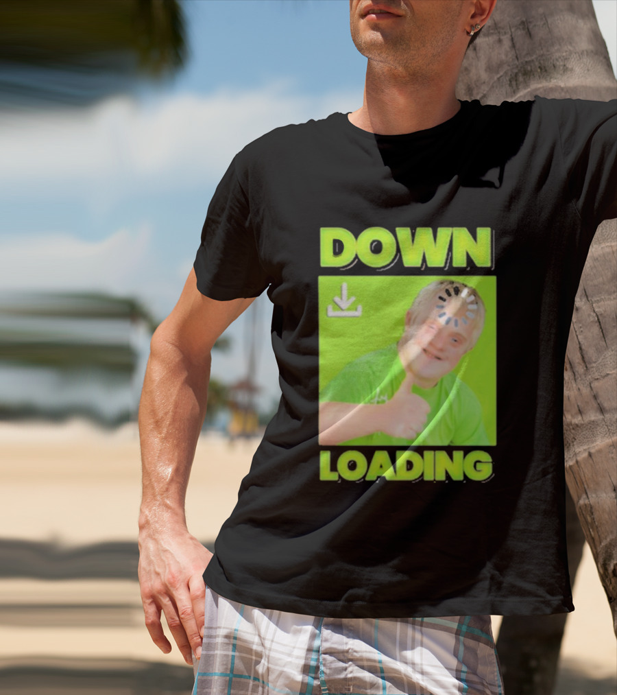 DOWN LOADING Thumb Up Icon Loading Symbol T-Shirt