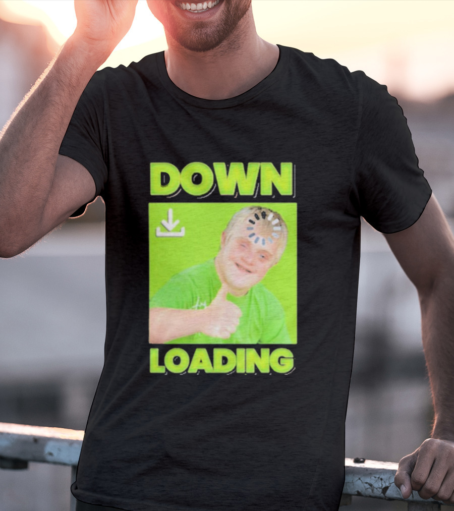 DOWN LOADING Thumb Up Icon Loading Symbol T-Shirt