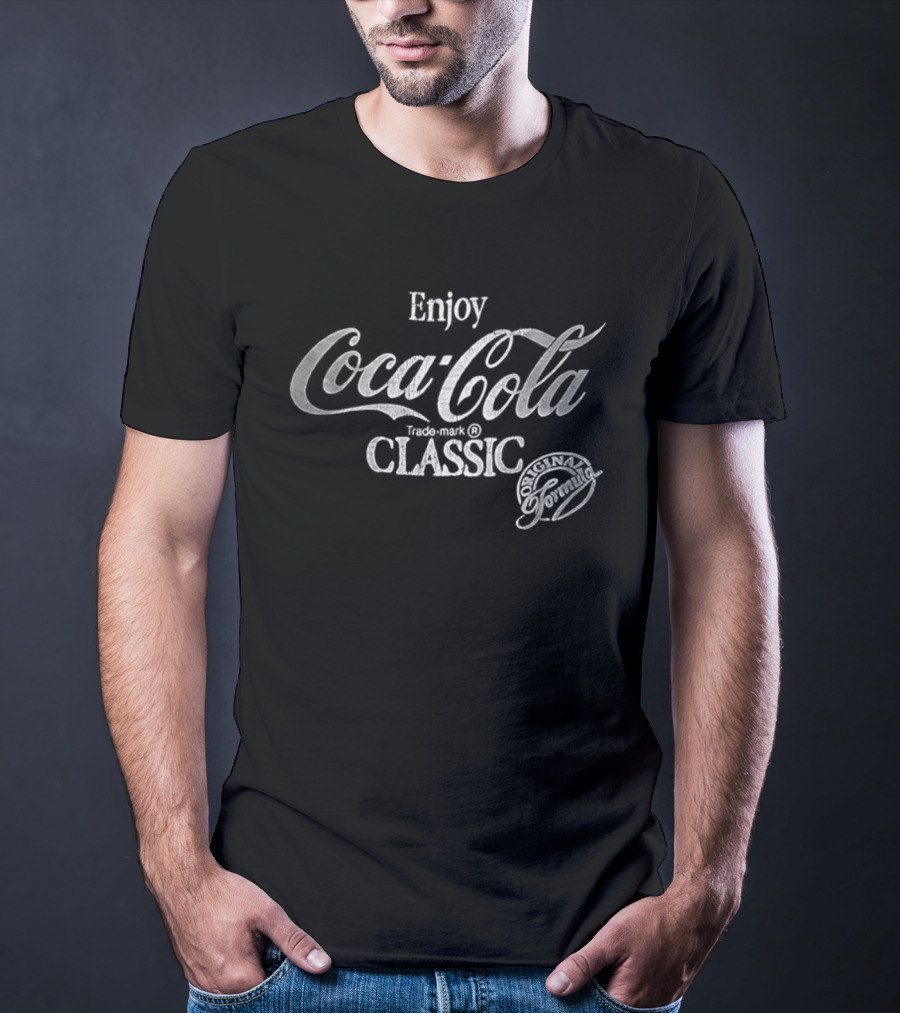 Enjoy Coca-Cola Classic Script Vintage Style T-Shirt