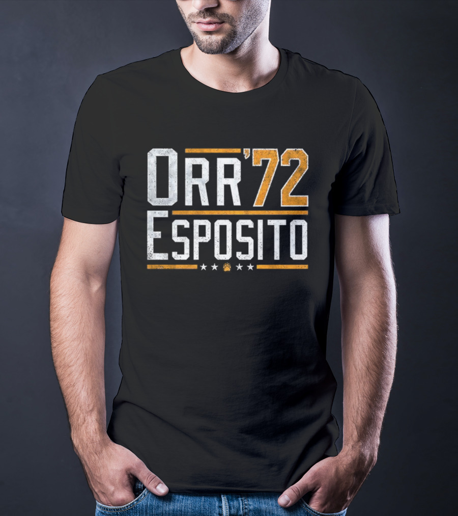 Orr '72 Esposito Retro Sports Fan Tribute T-Shirt