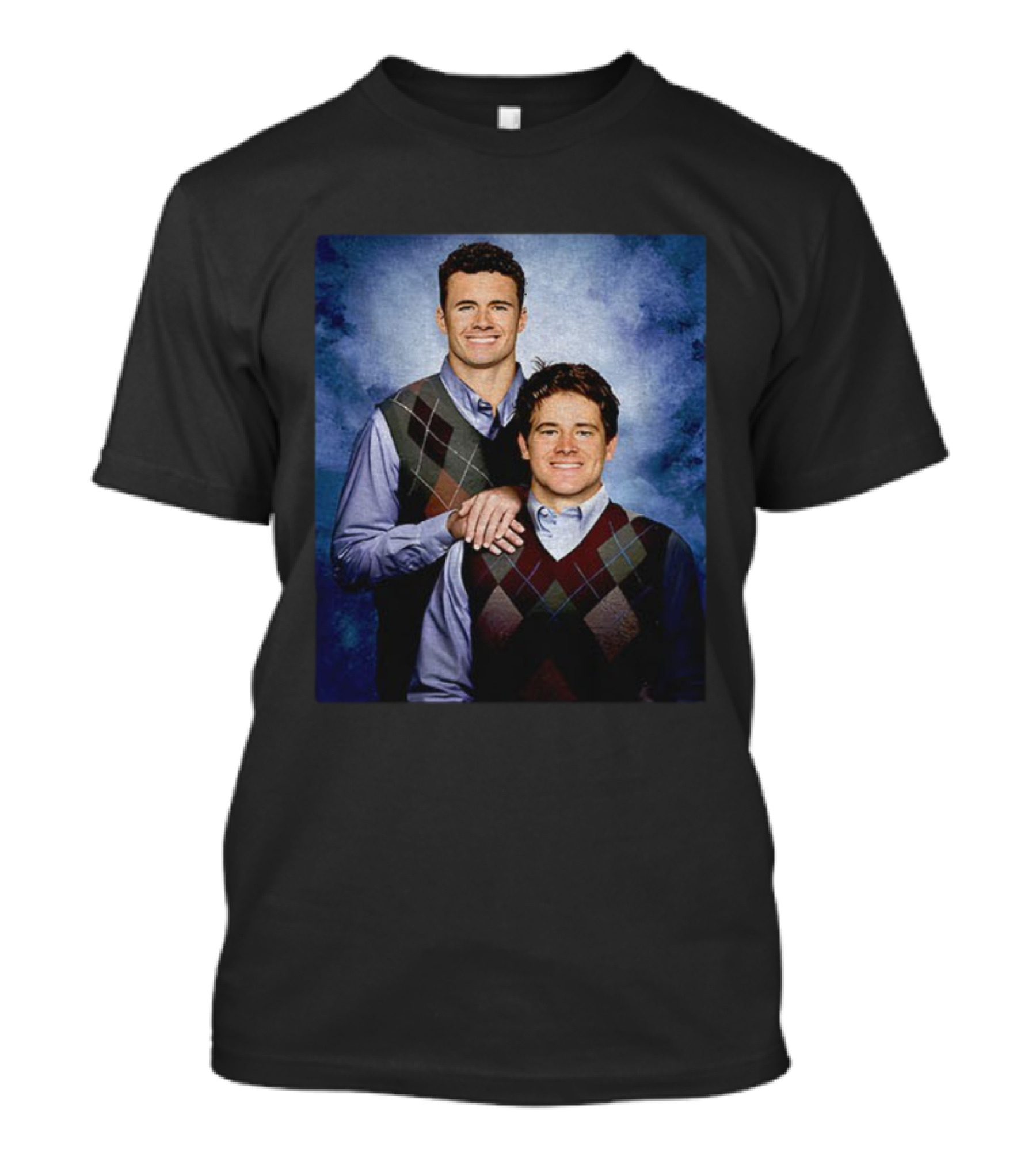 Justin Herbert Ladd McConkey Los Angeles Football Step Brothers Sweater Portrait T-Shirt