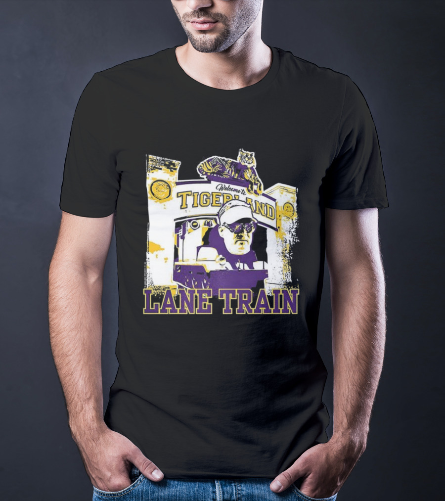 LSU Vs Ole Miss Tigerland Lane Train Entrance Matchup T-Shirt