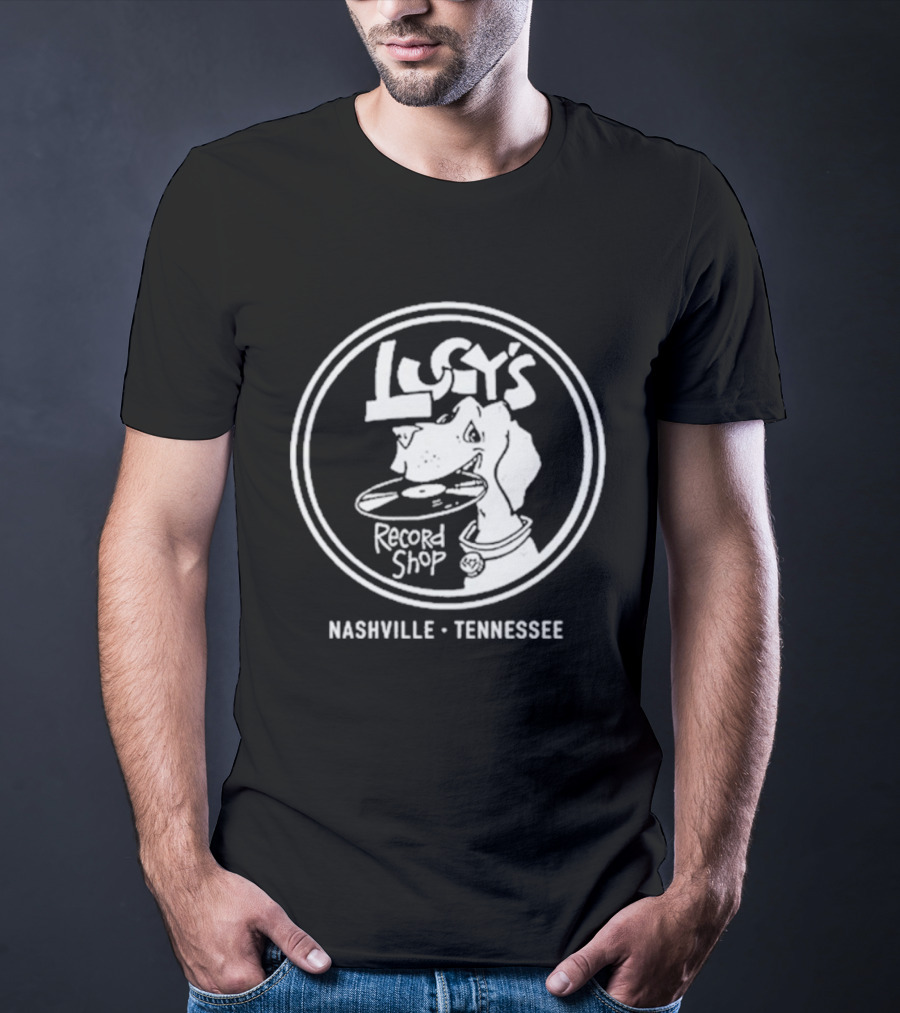 Lucy’s Record Shop Nashville Tennessee Iconic Music Venue Retro Logo T-Shirt