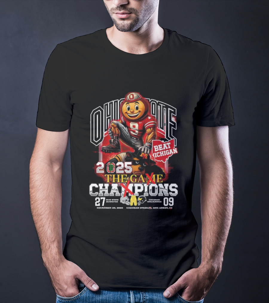 Ohio State Beat Michigan 2025 The Game Champions T-Shirt